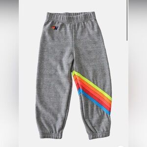 Aviator Nation Bolt Chevron Sweatpants Heather/Neon Rainbow